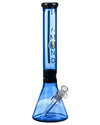 Diamond Glass - Black Collared Beaker Bong 15'' | Dank Geek