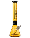 Diamond Glass 15'' Topaz Black Collared Beaker Bong with Glass Bowl | DankGeek