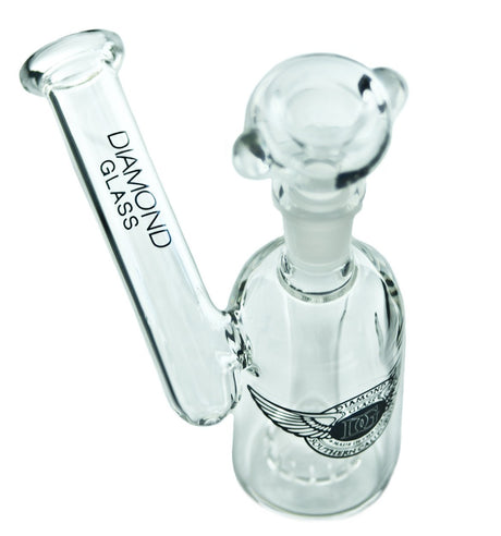 Diamond Glass - Pill Bottle Bong - Sidecar Design with Glass on Glass Joint