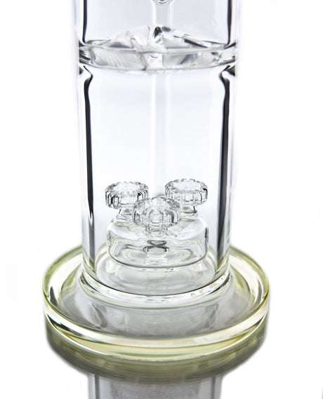Close-up of Diamond Glass Starstruck 13'' Bong Base with Unique Percolator