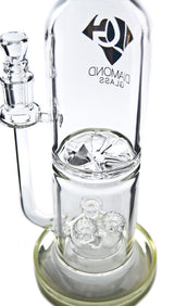 Diamond Glass Starstruck 13'' Bong with Percolator - Close-up Side View