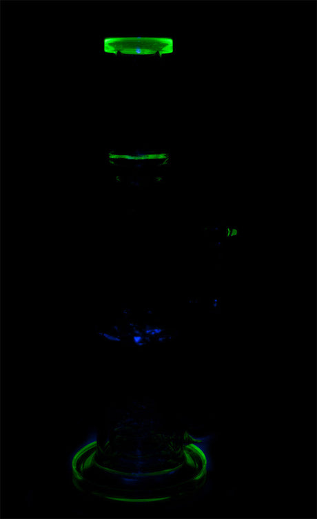 Diamond Glass - Starstruck 13'' Bong with Glow-in-the-Dark Features - Front View