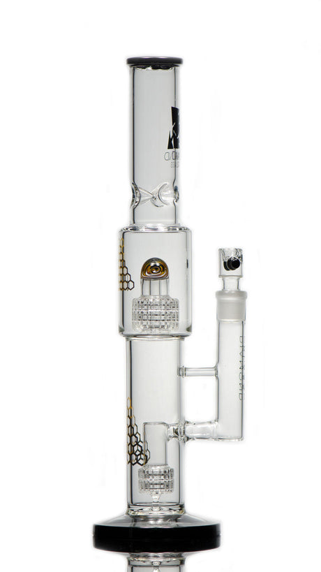 Diamond Glass - The Heizman 16" Bong with Matrix Percolator - Front View | DankGeek