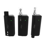 Dip Devices EVRI Triple Use Vaporizer Starter Pack in black, front view showing different attachments