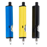 Dip Devices Little Dipper Dab Straw Vaporizers in blue, yellow, and black - side view