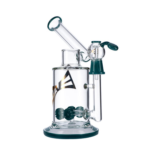 EVOLUTION Discovery 9" Dab Rig in Light Blue with Borosilicate Glass, Front View