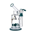EVOLUTION Discovery 9" Dab Rig in Light Blue with Borosilicate Glass, Front View