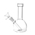 Borosilicate glass mini beaker water pipe with 45-degree joint and slit-diffuser for dry herbs