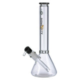 Dopezilla Chimera Beaker Water Pipe, Clear Borosilicate Glass, Front View