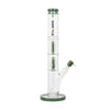 Dopezilla Hydra 16" Straight Water Pipe in Jade Green with Tree Percolator and Glass Bowl