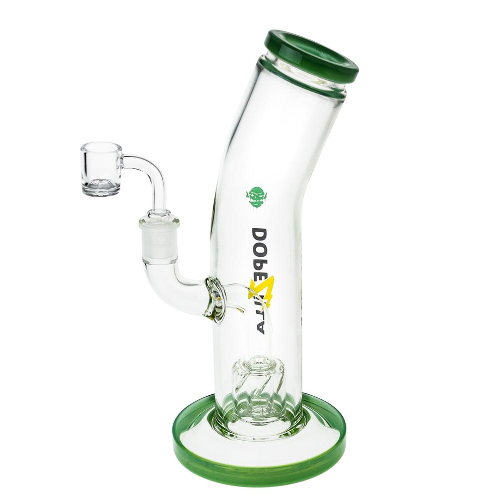 DOPEZILLA OGRE 10" Dab Rig with Hammer Head Percolator, 90 Degree Joint, and Green Accents