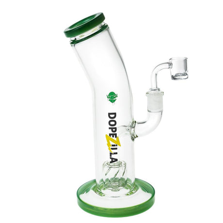 DOPEZILLA OGRE 10" Dab Rig with Hammer Head Percolator and 90 Degree Joint, in Milky Jade