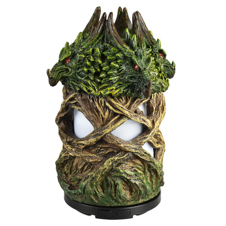 Dragon Polyresin Ultrasonic Oil Diffuser with intricate design, front view on a white background
