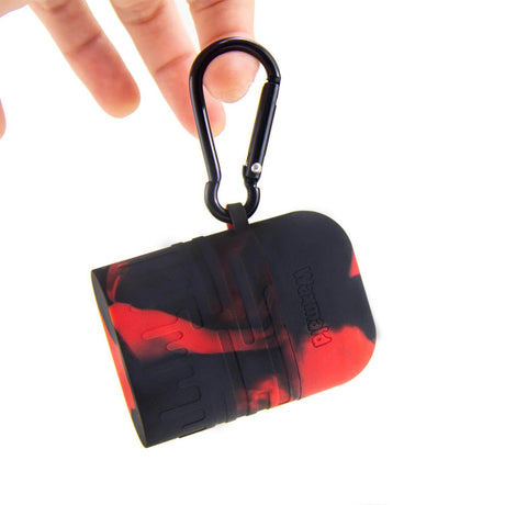 PILOT DIARY Silicone Dugout with One Hitter in Red/Black with Keychain, Easy for Travel