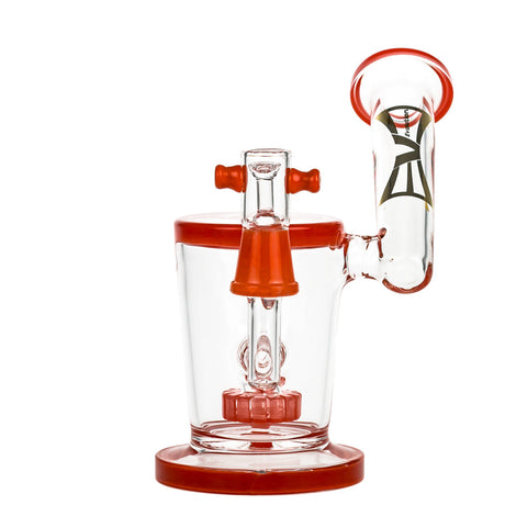 EVOLUTION Dust Devil 7" Dab Rig in Borosilicate Glass with Quartz Banger - Front View