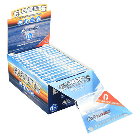 Elements 1-1/4 Artesano Rice Rolling Papers display box with magnetic closure