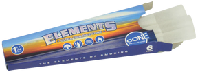 Elements 1 1/4" Rice Paper Prerolled Cones 30 Pack with Visible Cones