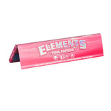 Elements Pink Rolling Papers, King Size Slim, 50pc Pack Front View