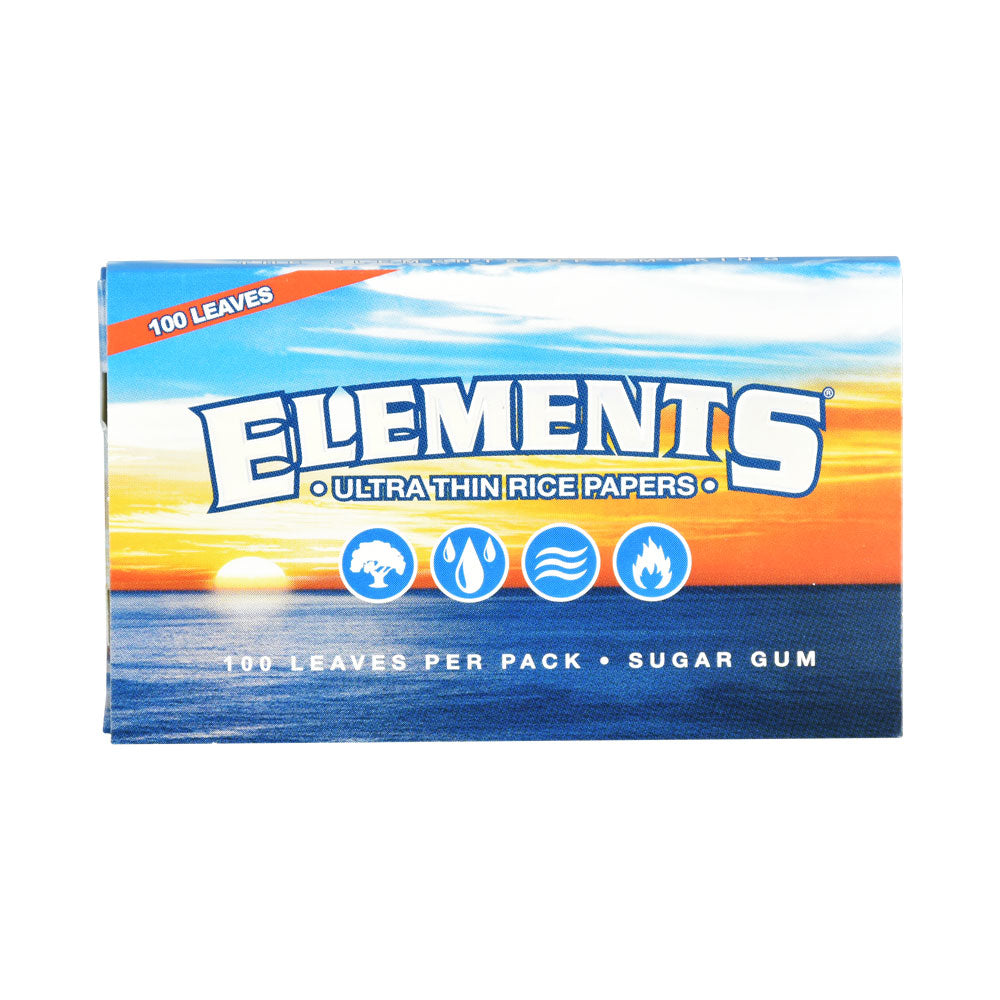 Elements Ultra Thin Single Wide Rice Rolling Papers - 25 Pack
