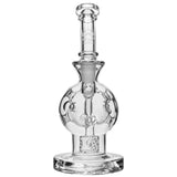 CALIBEAR Exosphere Clear Glass Dab Rig with Beaker Base and Intricate Detailing