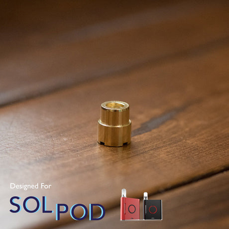 Helio Supply 510 SolPod Extended Magnetic Adapter on wooden surface, close-up view