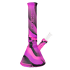 Eyce Beaker in Bangin Purple - Durable Silicone Bong with Glass Bowl - Front View