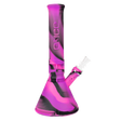 Eyce Beaker in Bangin Purple - Durable Silicone Bong with Glass Bowl - Front View