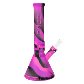 Eyce Beaker in Bangin Purple - Durable Silicone Bong with Glass Bowl - Front View