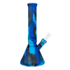 Eyce Beaker in Winter variant, durable silicone bong with deep bowl, front view on white background
