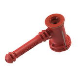 EYCE Silicone Hammer Bubbler in Red - Durable, Portable, Easy to Clean - Side View