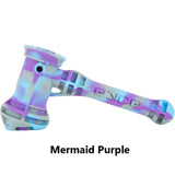 EYCE Hammer Bubbler in Mermaid Purple with durable silicone design, angled side view