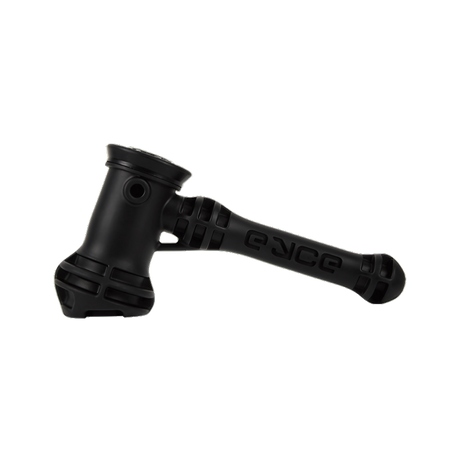 Eyce Hammer Silicone Bubbler in Black - Durable, Portable Design with Steel Bowl for Dry Herbs