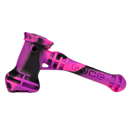 Eyce Hammer Silicone Bubbler in Purple, Compact and Portable Design, Side View
