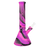 Eyce Mini Beaker in Bangin Purple, portable silicone bong with a 45-degree slit-diffuser downstem, front view