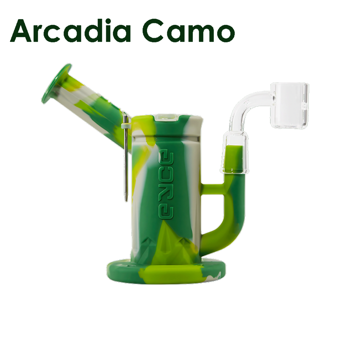 Eyce Sidecar Rig in Arcadia Camo with Honeycomb Percolator, 14mm Joint, Silicone Material
