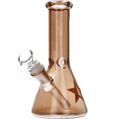 Famous 8" Fumed Glass Beaker Water Pipe by Famous Brandz with a 45 Degree Joint