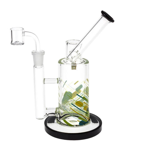 Famous Design Versuz Dab Rig with Honeycomb Percolator, 14mm Female Joint, Side View