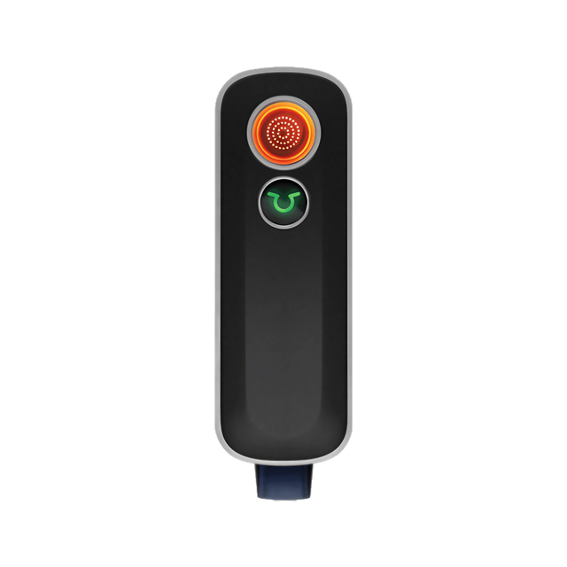 Firefly 2+ Vaporizer front view with illuminated heat indicator, portable design for dry herbs