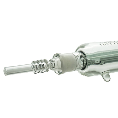 Freeze Pipe Nectar Collector Kit close-up, metal and glass, with glycerin coil for smooth hits