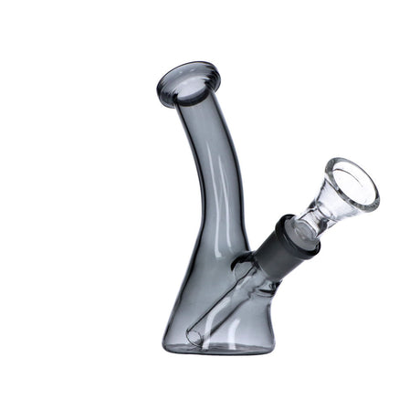 Frosty Hits Mini Bong - 5" Bent Neck Beaker Water Pipe in Teal, 45 Degree Joint