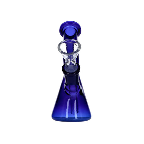 5" Frosty Hits Mini Bong in Amber with Bent Neck Beaker Design, Portable and Compact