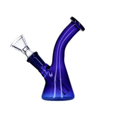 5" Frosty Hits Mini Bong in Teal with Bent Neck Beaker Design, Portable for Dry Herbs