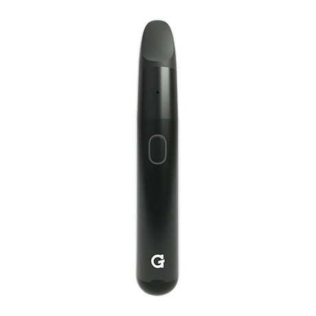 Grenco Science G Pen Micro+ Concentrate Vaporizer in Black, Front View, Portable with Ceramic Bowl