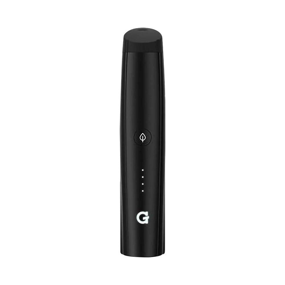 G Pen Pro Vaporizer in black, portable design with ceramic chamber, front view on white background