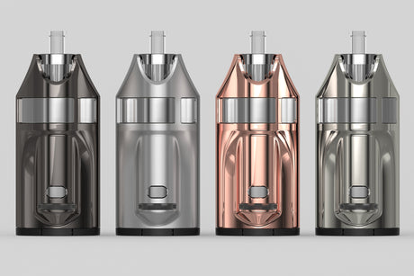GHOST Vapes MV1 Herb & Wax Vaporizer in four colors, front view on white background