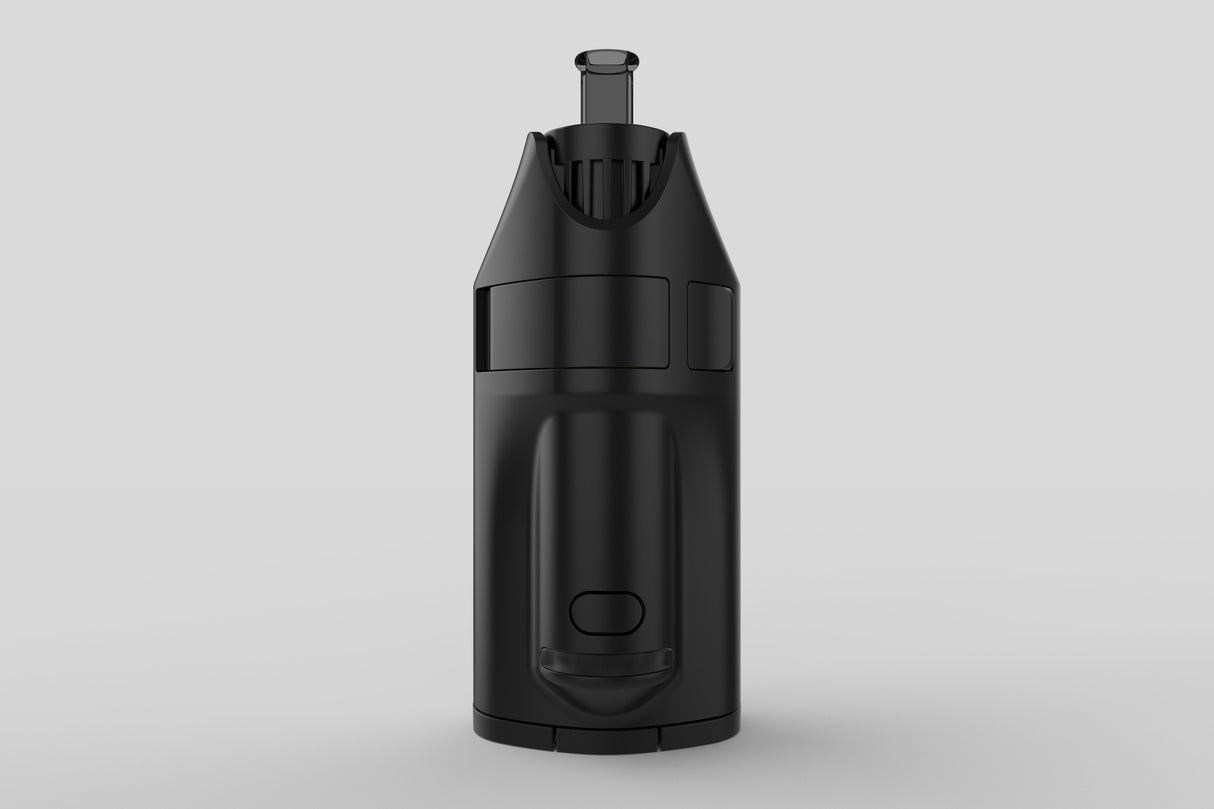 GHOST Vapes MV1 Herb & Wax Vaporizer in Matte Black, Front View, Portable Design