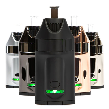 GHOST Vapes MV1 Herb & Wax Vaporizer, front view with assorted color variants in background