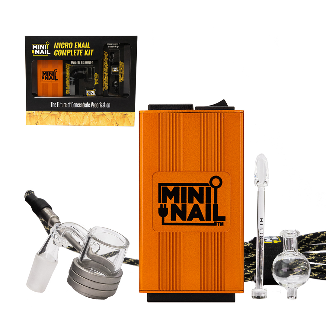 MiniNail Quartz Banger Enail Kit with Orange Controller Box and Accessories