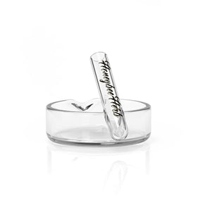 Honeybee Herb Wax Concentrate Dish with Integrated Tool Holder, Front View on White Background