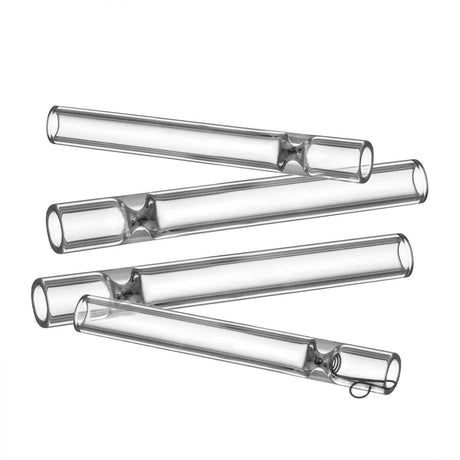 PILOT DIARY Glass One Hitter Pipes with Metal Screens - Angled View